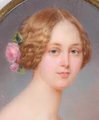 Emanuel Thomas Peter (1799-1873) "Portrait of a young lady" by