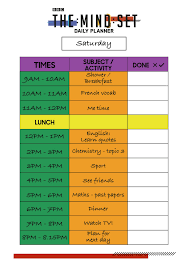 revision timetables and planning bbc bitesize