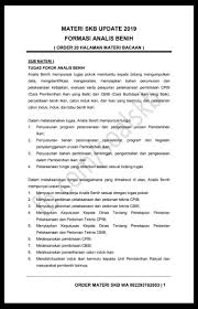 Profesi analis kerja sama, profesi analis akuntabilitas kinerja, dsb. Materi Update Analis Benih Materi Skb Casn No 1 Facebook