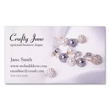 Make sure you create business cards, which include links to your online store and social media channels, that you can keep at the till. Elegant Jewelry Business Card Design Template Zazzle Com Jewelry Business Card Business Card Template Design Business Card Design