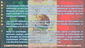 La legalidad, veracidad y la calidad de la información es estricta responsabilidad de la dependencia, entidad o empresa productiva del estado que la proporcionó en. Articulo 1 De La Constitucion Politica De Los Estados Unidos Mexicanos Youtube
