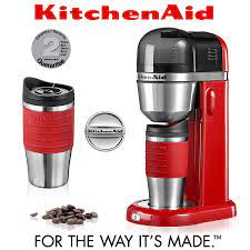 Filter holder, measuring spoon, paper filters. Kitchenaid Personal Coffee Maker Empire Red Cookfunky