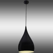 One Light Black Aluminum Simple Modern Mini Pendant Lights