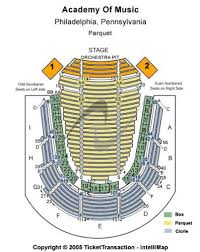 Academy Of Music Tickets And Academy Of Music Seating Chart