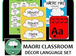 Maori Language Classroom Decor Set Word Phrase Posters Birthday Chart Alphabet Days Of Week