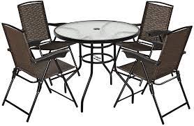 We did not find results for: Buy Goplus 5 Piece Bistro Set Outdoor Patio Furniture Weather Resistant Garden Round Table And 4 Folding Sling Chairs 4 Sling Chairs Classic Table Online In Indonesia B07vh9c4l7