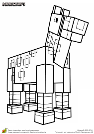 Dessin & coloriage de minecraft gratuit à imprimer pour enfants et adultes pour colorier. Coloriage Du Cheval Du Jeu Minecraft