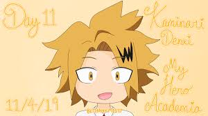 Maybe you would like to learn more about one of these? Day 11 Kaminari Denki My Hero Academia Gif By Bethany Misty On Deviantart