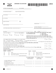Amended Tax Return Maryland Tax Forms And Instructions