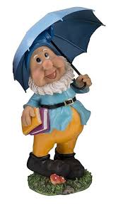 Grosser Gartenzwerg Mit Blauem Schirm Und Mutze 38 5 Cm Bunte Zwerg Figur Fur Haus Und Garten Gnom Schirm Blau Gartenzwerge Gartenzwerg Haus Und Garten Gnome