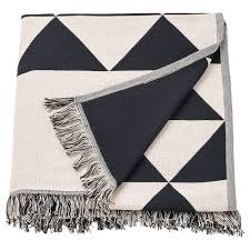 Black And White Striped Throw Blanket Ikea Johanne Throw Black White Black Natural 51x67 Ikea Blankets Throw Blanket Ikea Throws