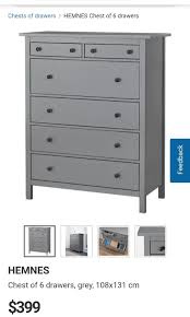 Ikea hemnes light grey day bed in very good used condition. Ikea Hemnes Chest Of 6 Drawerd Furniture Shelves Drawers On Carousell