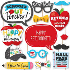 Maybe you would like to learn more about one of these? Big Dot Of Happiness Teacher Retirement Happy Retirement Party Photo Booth Props Kit 20 Count Target