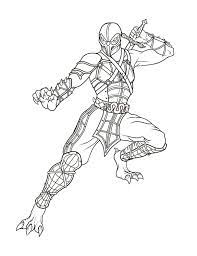 Download transparent mortal kombat scorpion png for free on pngkey.com. Malvorlagen Mortal Kombat Sub Sero Coloring And Malvorlagan