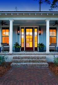 Stepping inside this home, you are greeted by a custom wood flooring pattern textured brick wraps the room. Modern Farmhouse Cottage Home Bunch Interior Design Ideas