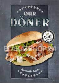 Vintageposter Fur Doner Werbung Lebensmittel Essen Gastronomie Imbiss