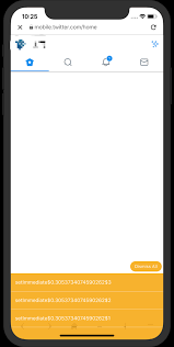 React native webview is a component which is used to load web content or web page. React Native Webview Source Target Twitter Com Can T Load Twitter Homepage Timeline Stack Overflow