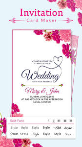 Or go totally tech and share your wedding invitations online via email, whatsapp or sms, also free of charge. Invitation Card Maker For Android Apk Download