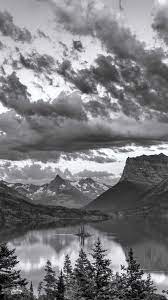 Glacier National Park Montana Black And White Wallpaper Iphone Wallpapers Hd White Wallpaper Black And White Wallpaper Black And White Wallpaper Iphone