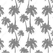 The areca palm with bright yellow flowers, the bottle palm with small white flowers, and the coconut. Beautiful Seamless Floral Pattern Background Of A Palm Tree Seamless Pattern Of Palm Trees Royalty Free Cliparts Vectors And Stock Illustration Image 104269390