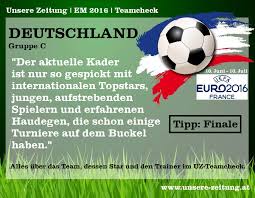 Star des ensembles ist cristiano ronaldo von manchester united, der von vielen experten als derzeit. Em 2016 Teamcheck Deutschland Unsere Zeitung