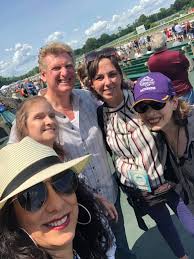 William Hill at Monmouth watching Breeders Cup! Jessica Zeck, Lisa Bulger,  Debra Krzastek, Theresa Maletto Stiles, Claire Smalley Hoskins, Michele  Pridmore and Robert Bulger front and center with his harem