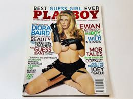 Playboy August 2005 Diora Baird Wedding Crashers Guess Jeans Ewan McGregor  Gallo | eBay