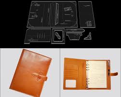 I wanted my diy journal to have a simpler design for the cover so i modified the project just a little. Acrylic Template Diy Handmade Leather Goods Notebook Cover Paper Pattern Notepad Handbook Sewing Patterns Aliexpress
