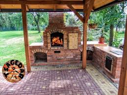 New england and the deep south are strong users of brick in one benefit of brick is that it is precisely made and bricklayers are capable of creating a variety of patterns. Diy Outdoor Fireplace With Bbq Grill Brick Instructables