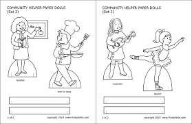 Community Helpers People S Jobs Free Printable Templates Coloring Pages Firstpalette Com Community Helpers Community Helpers Activity Preschool Puzzles