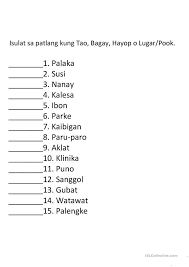 Pangngalan Worksheet For Grade 2 Google Search 2nd Grade Worksheets Elementary Worksheets Kindergarten Worksheets