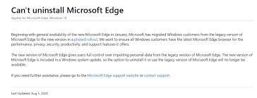 This tells windows to allow legacy edge as well as new edge. New Microsoft Edge Support Page May Have Pissed Users Even More