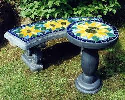 Stained Glass Benches Concrete Benches Nanaimo Bc Vancouver Island Canada Garden Bench Concrete Yard Mosaic Garden