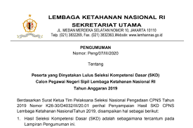 Dasar negara b visi pembangunan nasional seperti dirumuskan dalam gbhn adalah terwujudnya masyarakat indonesia yang damai, demokratis. Pengumuman Hasil Skd Cpns Lemhannas Ri 105 Peserta Lulus