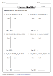 Stem And Leaf Plot Worksheets