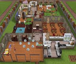 Here is a sims 3 version of the house i grew up in. Sims Freeplay I Like The S Shape House And The Bar In The Foreground House Design Games Sims Freeplay Houses Sims House Plans