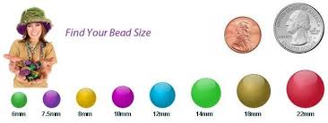 Bead Size For Gumball Necklaces See Our Selecyoin At Www