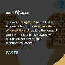 Spoonfeed, nine letters long, is the longest word whose letters are arranged in reverse alphabetical order. 51 Mind Blowing Facts About English Language That You Must Know