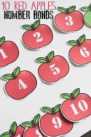 Red Apple Number Bonds To 10 Apple Activities Printable Activities For Kids Autumn Activities For Kids