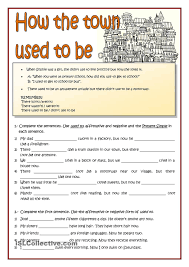 Exercises Used To Be Used To Get Used To How The Town Used To Be English Teaching Materials Learn English Teaching English
