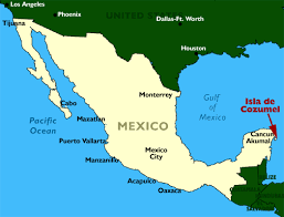 Many cancun attractions such as beaches, restaurants, and retail businesses have opened with reduced occupancy, social distancing, and face mask requirements in place. Map Of Mexico Island Of Cozumel And Riviera Maya