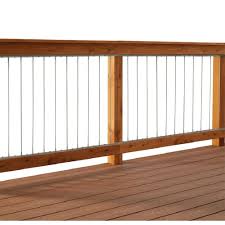In roped elevators, the car is raised and lowered by traction steel ropes rather than pushed from below. Vertical Stainless Steel Cable Railing Kit For 36 In High Railings 90636 The Home Depot