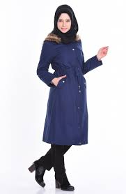 Dark Navy Blue Long Coat 5027 03 Sefamerve