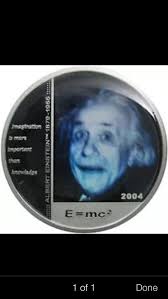 2004 northern mariana Albert Einstein Hologram silver coin coa box