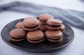 French macarons recipe & video. Chocolate Macarons Recipe Biscuit Recipes Sbs Food