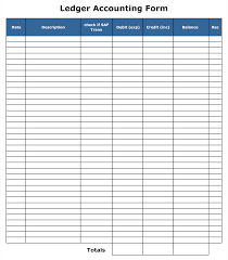Ledger paper template 7 free word pdf document download. 10 Best Accounting Ledger Template Printable Printablee Com