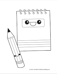 Find more printables educational coloring for the kids. Back To School Coloring Pages Featuring Silly School Supplies Kids Activities Blog