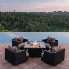 Niko 5 Piece Fire Chat Set Fire Pit Seating Outdoor Fire Pit Outdoor Fire