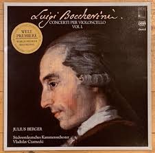 Boccherini Concerti per Violoncello Vol. 1 JULIUS BERGER Orig EBS LP 5055  MINT