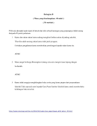 Check spelling or type a new query. Kertas Soalan Bahasa Melayu Penulisan Tahun 5 Kssr Kindergarten Reading Worksheets Reading Worksheets Kindergarten Reading